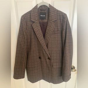 Madewell Caldwell Plaid Blazer